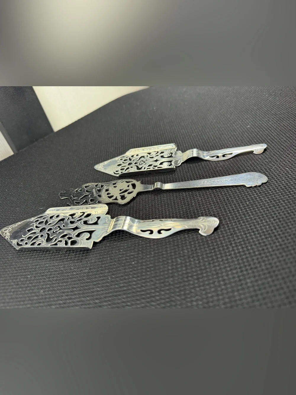 ABSENTE Absinthe Sugar Spoons Lot of 3 Cocktail Barware Slotted Wormwood Bar